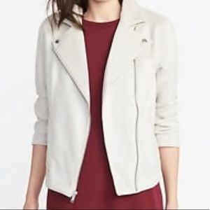 Tan suede Moto jacket